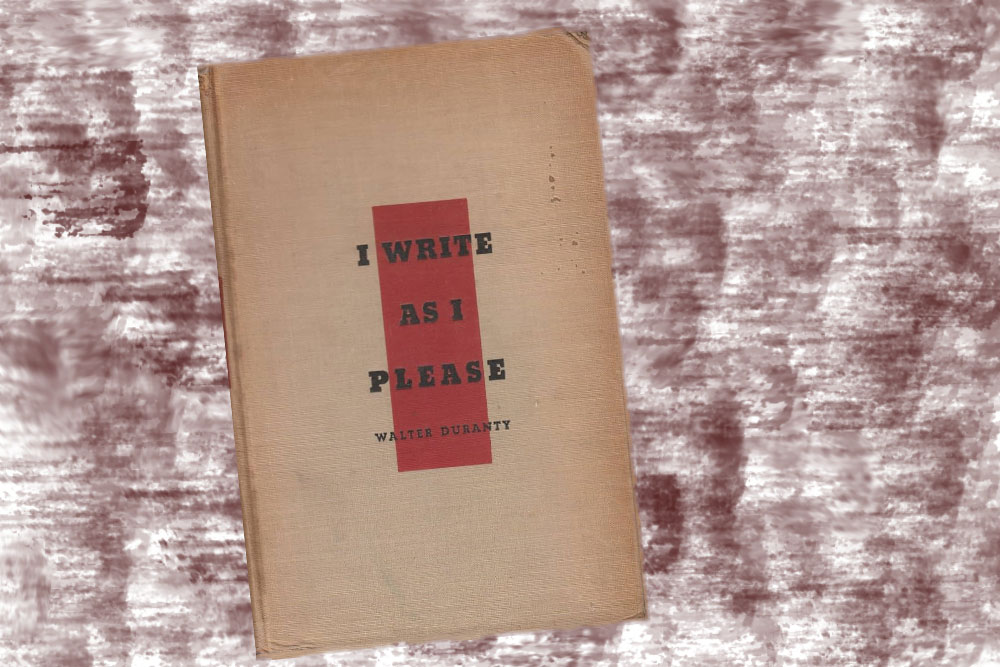I Write as I Please by Walter Duranty